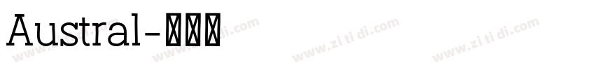 Austral字体转换