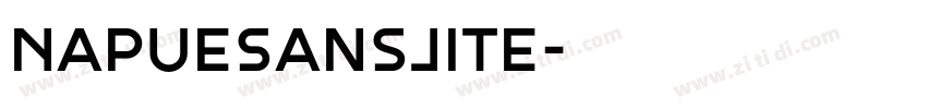 NapueSansLite字体转换