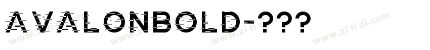 AvalonBold字体转换