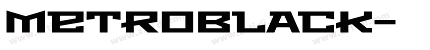 MetroBlack字体转换
