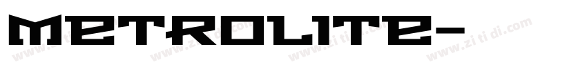 metrolite字体转换