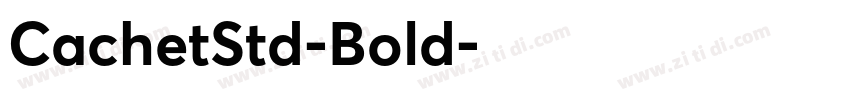 CachetStd-Bold字体转换