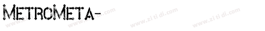 MetroMeta字体转换