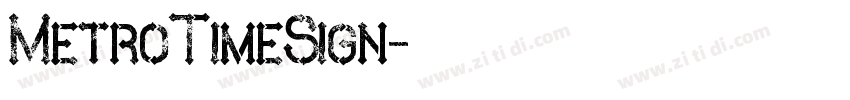 MetroTimeSign字体转换