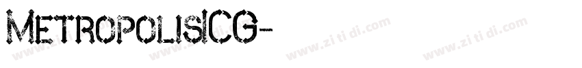 MetropolisICG字体转换