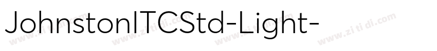 JohnstonITCStd-Light字体转换 JohnstonITCStd-Light字体转换
