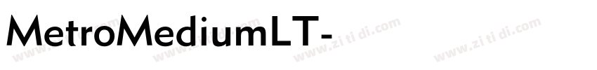 MetroMediumLT字体转换
