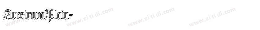 AvestravaPlain字体转换
