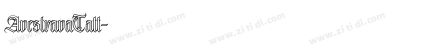 AvestravaTatt字体转换