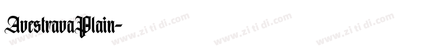 AvestravaPlain字体转换