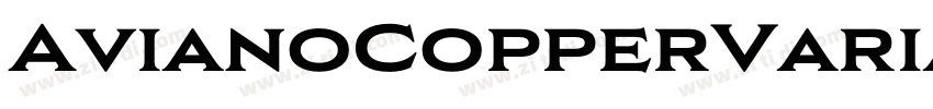 AvianoCopperVariable字体转换