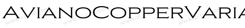 AvianoCopperVariable字体转换