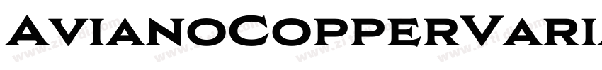 AvianoCopperVariable字体转换
