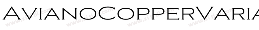AvianoCopperVariable字体转换