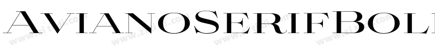 AvianoSerifBold字体转换