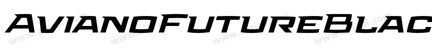 AvianoFutureBlackFas字体转换