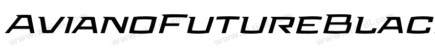 AvianoFutureBlackFas字体转换