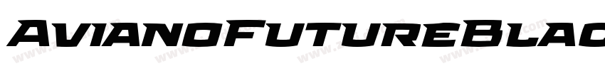 AvianoFutureBlackFas字体转换