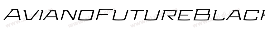 AvianoFutureBlackFas字体转换