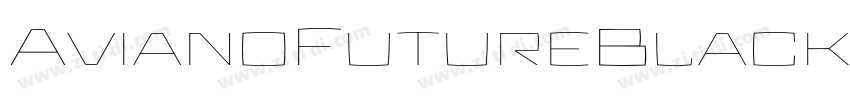AvianoFutureBlackFas字体转换