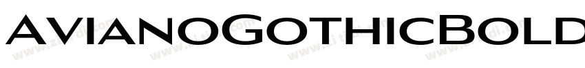 AvianoGothicBold字体转换