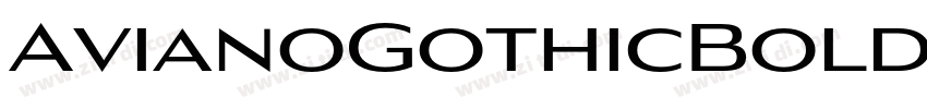 AvianoGothicBold字体转换