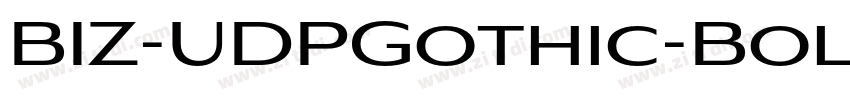 BIZ-UDPGothic-Bold字体转换