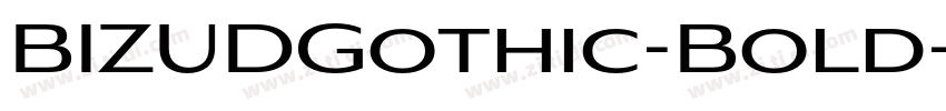 BIZUDGothic-Bold字体转换