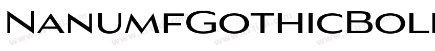 NanumfGothicBold字体转换