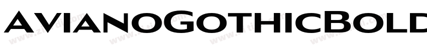 AvianoGothicBold字体转换