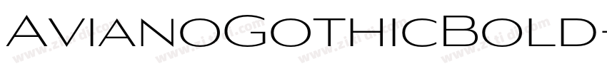 AvianoGothicBold字体转换