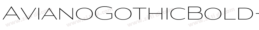 AvianoGothicBold字体转换