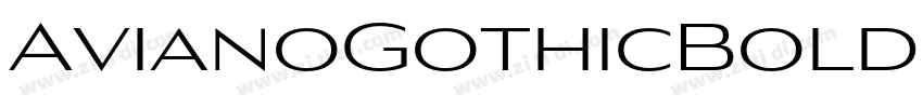 AvianoGothicBold字体转换