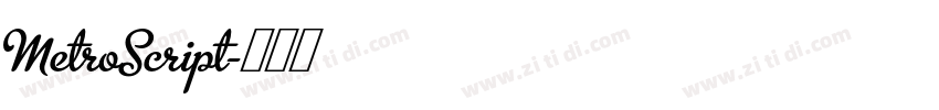 MetroScript字体转换