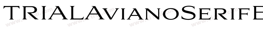 TRIALAvianoSerifBold字体转换