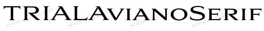 TRIALAvianoSerifBold字体转换