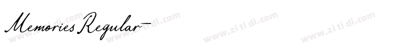 MemoriesRegular字体转换
