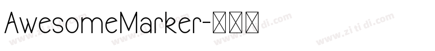 AwesomeMarker字体转换