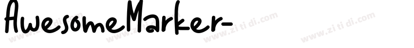 AwesomeMarker字体转换