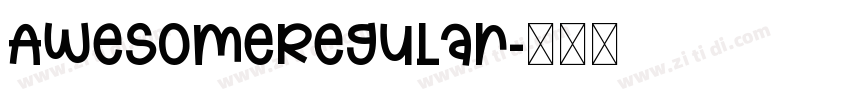 AwesomeRegular字体转换