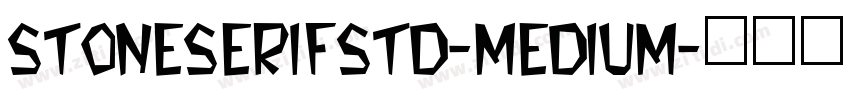 stoneserifstd-medium字体转换