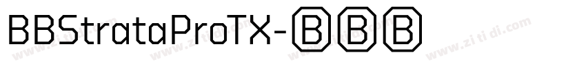 BBStrataProTX字体转换