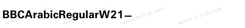 BBCArabicRegularW21字体转换