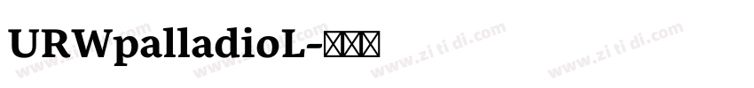 URWpalladioL字体转换
