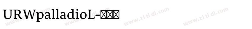URWpalladioL字体转换
