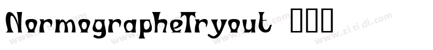 NormographeTryout字体转换