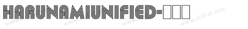 HaruNamiUnified字体转换