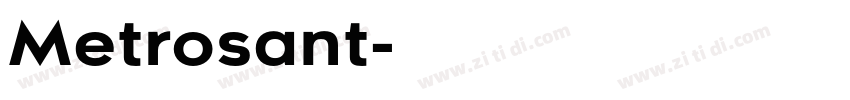 Metrosant字体转换