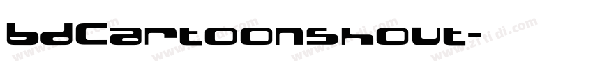 BDCartoonshout字体转换