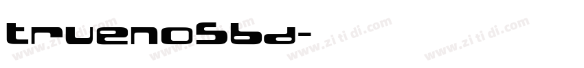 TruenoSBd字体转换